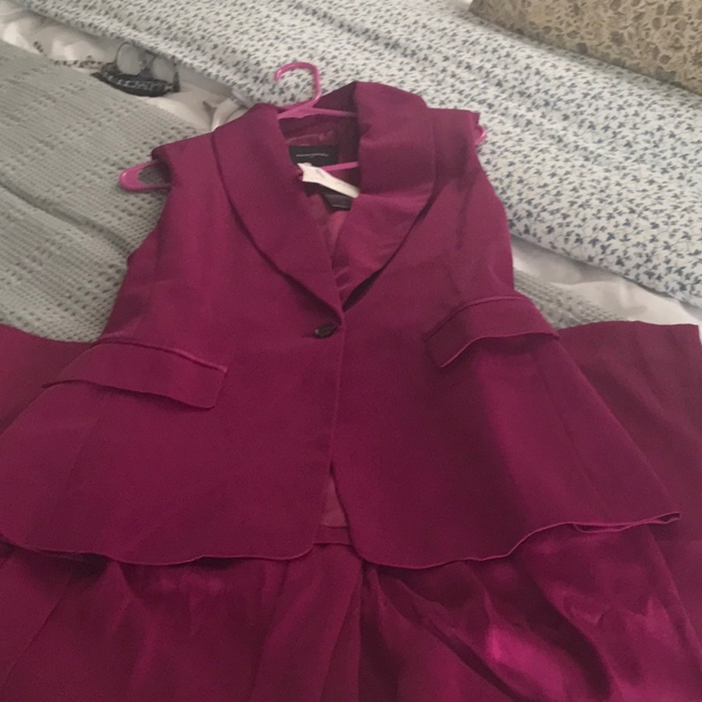 Banana Republic Fuchsia Wide Leg Pants suit - Picture 7 of 7